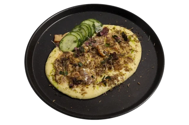 Бефстроганов с белыми грибами и трюфелем