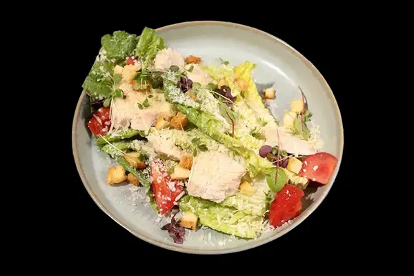 Caesar from Benedict with sous-vide chicken